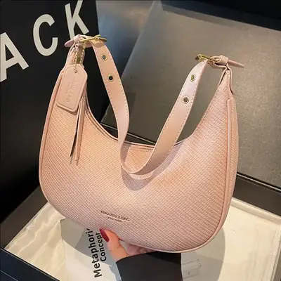 Retro Western Underarm Bag Women's Pink 2025