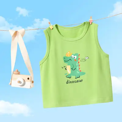 Baby Happy Hat Sleeveless Vest Yellow Cotton