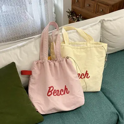 2025 New Korean-style Printed Nylon Shoulder Bag for Women