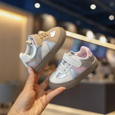 Women's Baby Shoes 2025 Spring and Autumn Soft Sole Toddler Shoes Boys Training Shoes Girls Shoes Baby Shoes Two Years Old