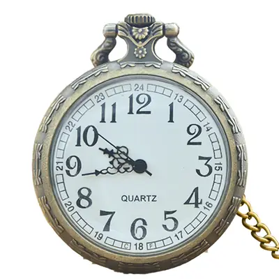 Arabic Pocket Watch for Men with Dragon Design