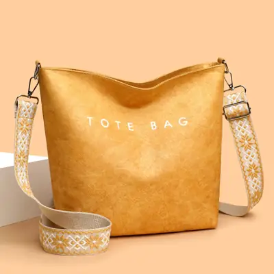 Tan Velvet Crossbody Bag Large Capacity for Women