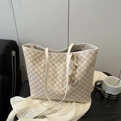 Women's Checkered Checked Shoulder Bag Large Capacity