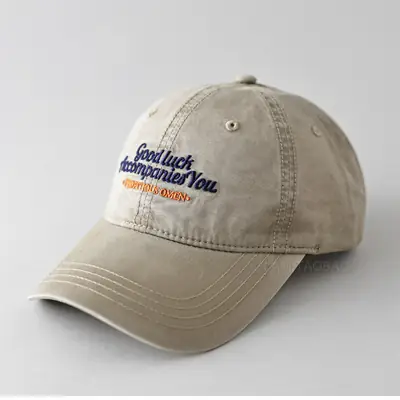 Vintage Washed Embroidered Baseball Cap for Men Women