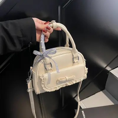 Korean Style Shoulder Crossbody Bowling Bag 2025