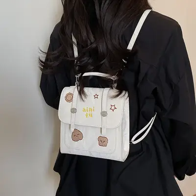 Women's White Embroidered Shoulder Crossbody Bag 2025