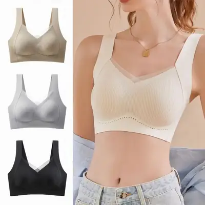 Women's Anti-Sagging Traceless Push Up Bra White