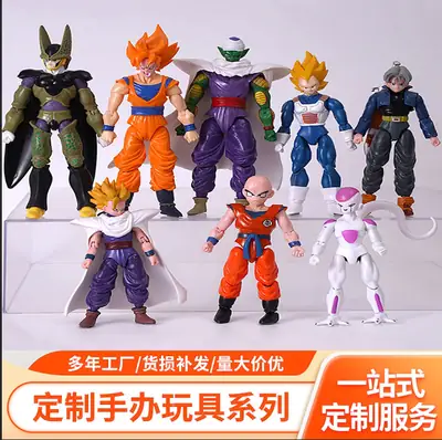 Dragon Ball Hand-made Ornaments Vegeta Magic Man Buo Monkey King Movable Doll Animation Hand-made Model Ornaments Batch