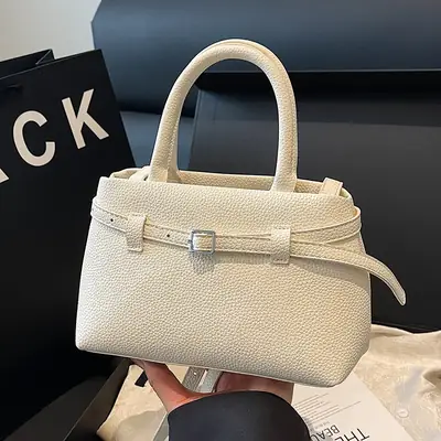 Beige Square Handbag for Women 2026