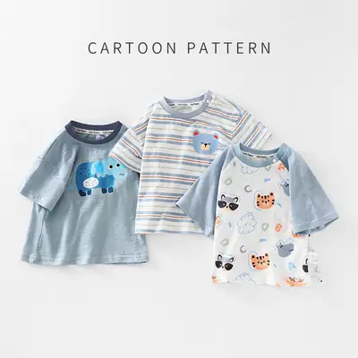 Baby T-Shirt Cotton Cartoon Summer Casual Girls Boys Half Sleeve