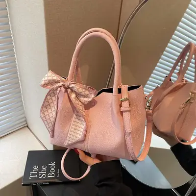 Pink Korean Style Shoulder Crossbody Bag 2025 Spring New