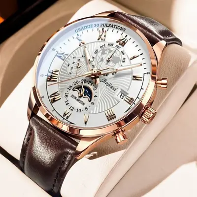 Men's Waterproof Multifunctional Luminous Calendar Watch