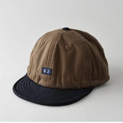 Men's Brown Patchy Baseball Cap with Drawstring