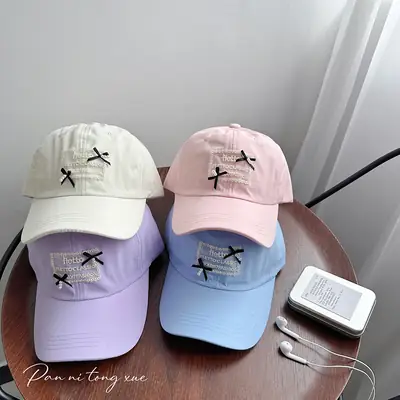 Women Sweet Pearl Baseball Cap with Patch
