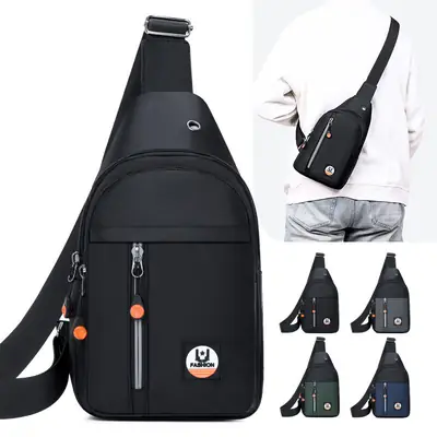 Men's Crossbody Bag Korean Style Multi-Pocket Travel Bag