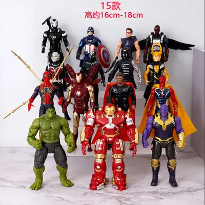 Avengers Hero Iron Man Spider-Man Hulk Thanos Joints Movable Ornament Hand Model Toy