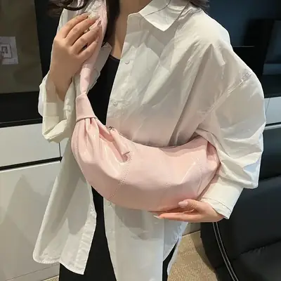 Pink Korean Style Shoulder Bag for Women 2025
