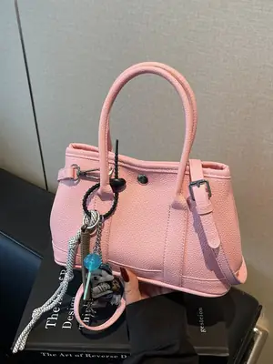 Pink Hand-Held Women's Shoulder Bag 2026 New Korean Style