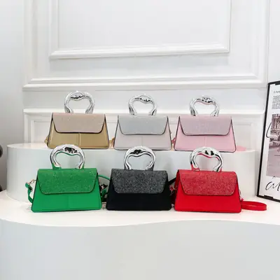 Textured Metal Shoulder Bag Women's 2025 Fashion