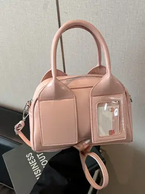 Pink Transparent Shoulder Bag 2026 New Spring