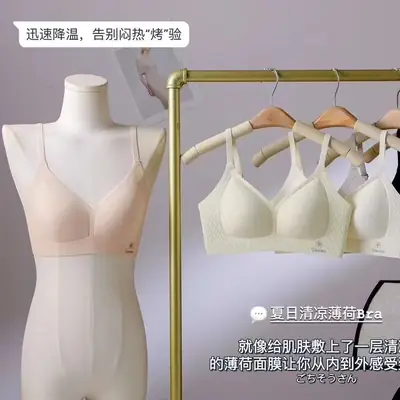Cool Mint Ice Silk Push-Up Bra for Women