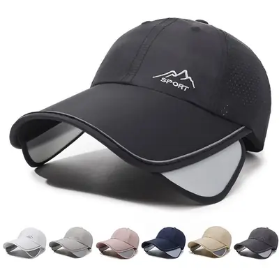 Men's Black Eco-Friendly Duck Tissue Sun Hat