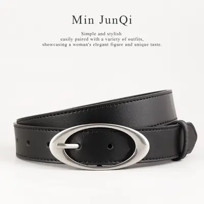 Women's Black Rivet Belt 100cm Length 3 Colors