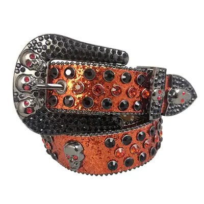 Rhinestone Belt Skull Ghost Star Stripe Hip Hop Club Belt