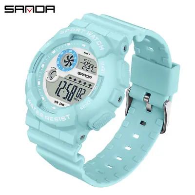 Sanda Multifunctional Digital Watch for Men Women Waterproof