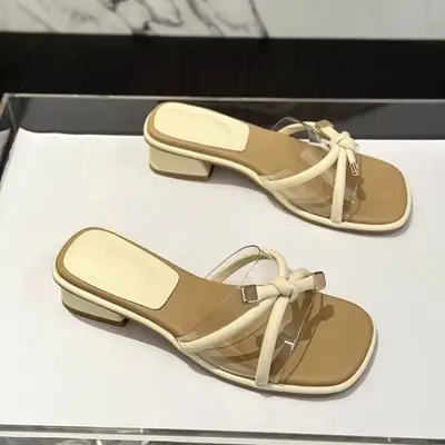 Fairy Style Square Head Sandals Women Summer