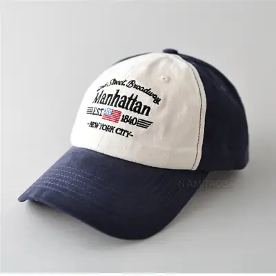 Spring New American Vintage Letter Embroidered Baseball Cap Men's Women's Sunshade Duck Tongue Hat