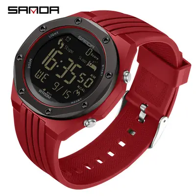 Sanda Digital Watch Sleep Monitor Pedometer 15:35