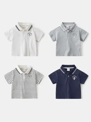Boys Polo Shirts 2026 Summer Collared Dropshipping