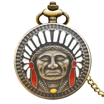 Retro Indian Hot Pocket Watch for Men