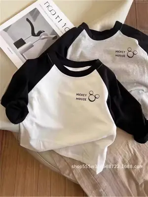 2025 Boys & Girls T-Shirts Long Sleeve Spring Fall