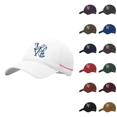 Men's Black Baseball Cap with "Love" Design