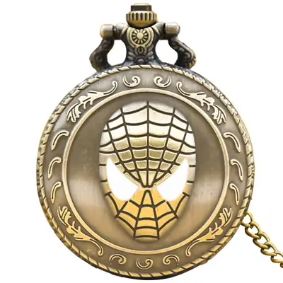 Spider-Man Flip Watch with Copper Metal Design