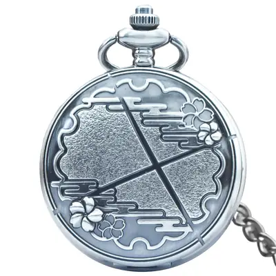 Classic Personality Retro Large Pocket Watch Battle Cartoon Wholesale Large Quartz Men's Necklace Pocket Watch