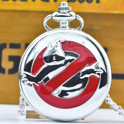 Retro Cross-Border Glitter Pocket Watch with Red Logo