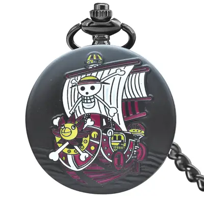 Flip Quartz Pocket Watch Sub-Black Large
