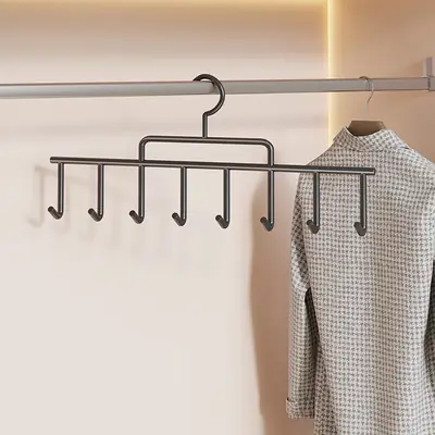 Home Cabinet Hanging Hat Organizer with Red Hanger