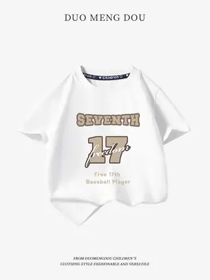 Boys Pure Cotton Blue T-Shirt 2025 Graphic Print