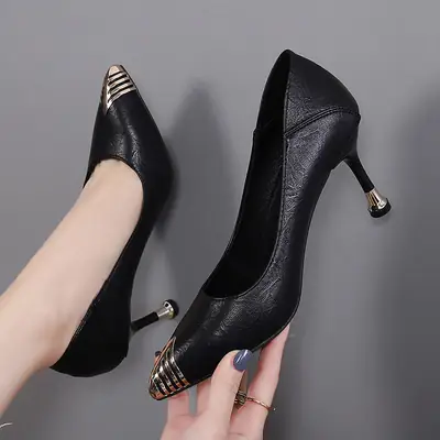French Style Women's Beige Stiletto Heels 2026