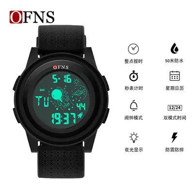 Ofns Digital Waterproof Sports Watch with Luminous Display
