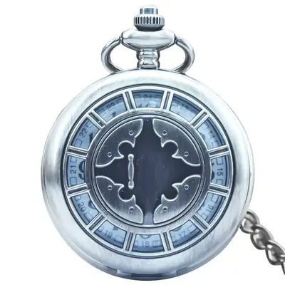 Classic Retro Pocket Watch with Butterfly Design