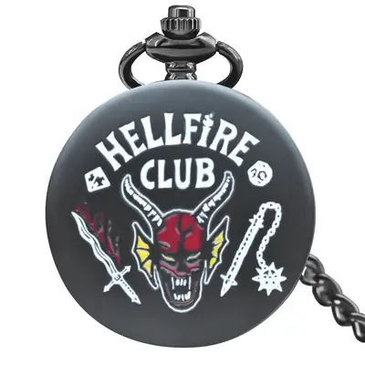 Hellfire Club Pocket Watch with Cross-Border Design