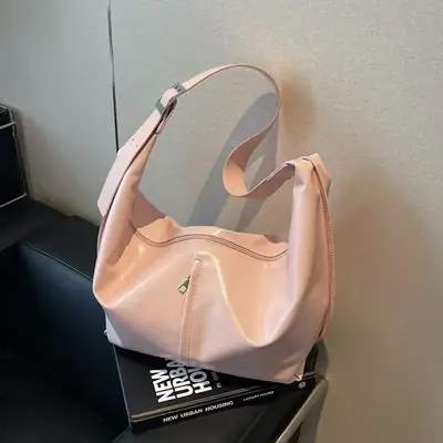 Pink Korean Style Shoulder Bag for Women 2025