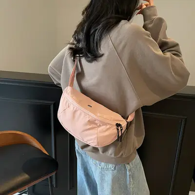 Women's Pink Waterproof Shoulder Crossbody Bag