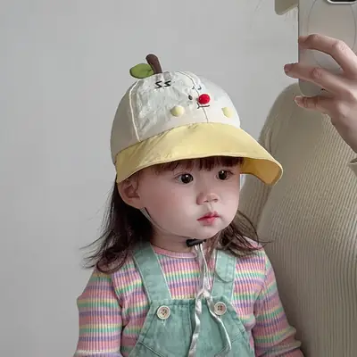 Cute Korean Style Baby Hat with Sunshade Cap