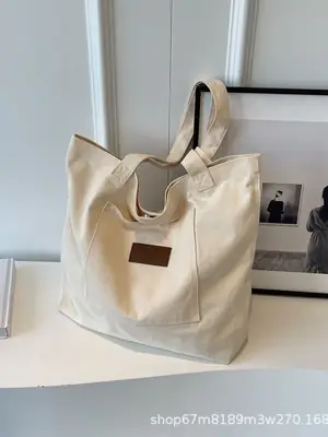 Harajuku Canvas Shoulder Tote Bag Large Capacity Women